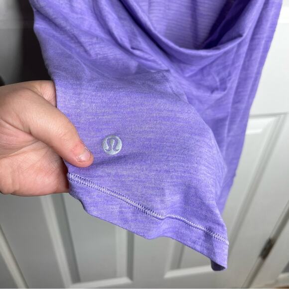 Lululemon Moment To Movement 2-In-1 Tank Enchanted Iris Athletic Tank Top Size 4 - Picture 5 of 8